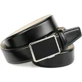 Anthoni Crown Ledergürtel , Herren, Gr. 85, schwarz, Leder, unifarben, Gürtel Ledergürtel, für Anzüge in Schwarz