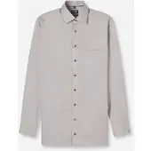 Olymp Langarmhemd "Luxor", Herren, Gr. 39, N-Gr, beige (braun), Web, Obermaterial: 100% Baumwolle, 2-Knopf-Manschette, Hemden Langarmhemd, modern fit, New-Kentkragen. fein gemustert