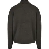 Urban Classics bequemes Herren Sweatshirt Stretch Rippbündchen Oversize Anthrazit
