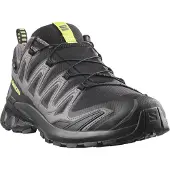 Salomon Trailrunningschuh "XA PRO 3D V9 GORE-TEX", Herren, Gr. 42, schwarz, schwarz gull gray, acid lime, Synthetik, Textil, Schuhe Trailrunningschuh, wasserdicht