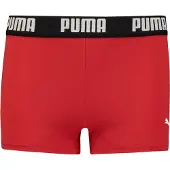 Puma Badehose "SWIM BOYS LOGO TRUNKS", Kinder, Gr. 116, N-Gr, rot, Obermaterial: 80% Polyamid, 20% Elasthan, Badehosen Badehose, mit elastischem Bund, für Boys, Logoschriftzug