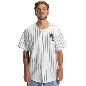 Dc-shoes Kurzarmshirt "Slugger", Herren, Gr. S, weiß (weiß pinstripe), Obermaterial: 100% Polyester., Shirts Kurzarmshirt