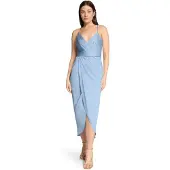 Vera Mont Abendkleid "Abendkleid mit Raffung", Damen, Gr. 36, EURO, blau (soft sky), Obermaterial: 100% Polyester PES., Kleider Abendkleid