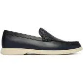 BOSS für Herren. 50563129 Sienne Loaf Leder-Mokassins marineblau (41), Wohnung, Keine, Lässig