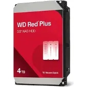 Western Digital Red Plus WD40EFZZ, 4 TB, 5400 RPM, 128 MB, 3.5", Serial ATA III