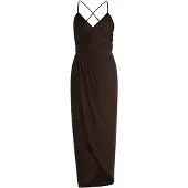 Vera Mont Abendkleid mit Raffung in rostbraun | Gr.: 44