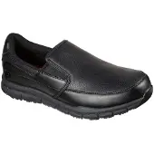 SKECHERS Herren Nampa Groton Slipper, Black Synthetic Pu, 45.5 EU