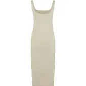 Urban Classics Basic Long Cotton Jersey ärmelloses Kleid