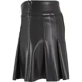 Urban Classics Synthetic Leather Pleated Rock