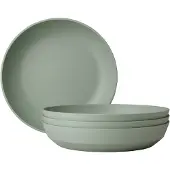 Mepal Abverkauf - Set Suppenteller Silueta 210 mm 4 Stück - Nordic sage - Campingteller set
