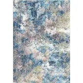 Kayoom Teppich "Elegantica 326", blau (multi), B:80cm H:12mm L:150cm, Polyester, Teppiche, Teppich, Kurzflor, Modernes Muster, Fußbodenheizungsgeeignet, Wohnzimmer