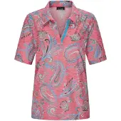 Goldner Print-Shirt "Kurzgröße Blusenshirt mit Paisley-Muster" stretchbequemer Jersey