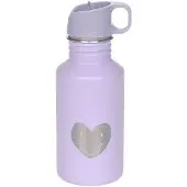 Lassig Trinkflasche Kinder - Edelstahl Little Gang Heart, lilac