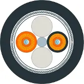 Siemens 6XV1873-6GT20 FO Ground Cable 50/125/1400 (OM 2), Multimode, 2x2 SC-Stecker, Einzughilfe, 200m 6XV18736GT20
