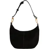 Ted Baker Leder Schultertasche Anayya Mini Slouch Hobo Bag Black schwarz