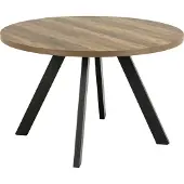 Ebuy24 Zalida Esstisch Ø120cm, 210cm ausziehbar natur.