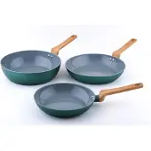 Carl Schmidt Sohn GmbH PURE Bratpfanne, Durchmesser: 24 cm, Keramik, antihaftbeschichtet, grün