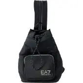 Emporio Armani für Damen. 7W001195_AF22279 Rucksack mit reflektierenden Details schwarz (OSFA), Lässig, Polyester