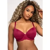 After Eden Bügel-BH, Damen, Gr. 75, Cup E, rot (bordeaux), Obermaterial: 51% Polyester, 42% Polyamid, 7% Elasthan, , BHs Bügel-BH