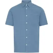 Casual Friday Kurzarmhemd "Kurzarmhemd CFAaberg Structured", Herren, Gr. XL, N-Gr, blau (bering sea), Obermaterial: 100% Baumwolle CO., Hemden Kurzarmhemd