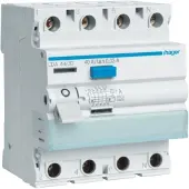 Hager CDA440D Fehlerstromschutzschalter 3P+N 6kA 40A 30mA Typ A