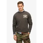 Superdry für Herren. M2014090A Athletic ESS Sweatshirt graumeliert (XL), Lässig, Baumwolle