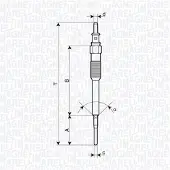 MAGNETI MARELLI Glühkerze 062900136304 für MERCEDES-BENZ