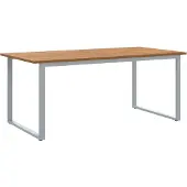 vidaXL Garten Essgruppe 7 stk. Grau Massivholz Akazie