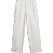 Superdry für Damen. W7011182A Leinenhose mit weißem Kordelzug (42), Lässig