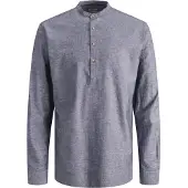 Jack & Jones Summer Half Placket Linen Langarmhemd