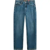 Superdry für Damen. W7011166A Jeans Rise Straight blau (26/32), Lässig, Baumwolle, Denim