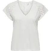 ONLY Onlshiv S/S Lace Mix Top Box Cs Jrs