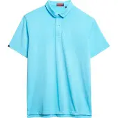 Superdry für Herren. M1110440A Unverzichtbares blaues Strick-Poloshirt (L), Lässig, Baumwolle, Kurzarm