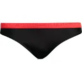 Superdry für Damen. W3010386A Bikinihöschen klassisch elastisch schwarz (S), Strandbekleidung, Recyceltes Polyester, Nachhaltig
