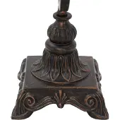 Mauro Ferretti Tischlampe, Weltwirtschaft-Design, E14 Fassung, 24x20x40 cm, dunkel