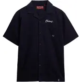 Superdry für Herren. M4011007A Resort Merchant Store navy Hemd (L), Lässig, Leinen, Kurzarm, Marine