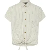 Pieces Pcpia Leinenmix Kurzarmhemd | Beige | M
