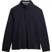 Superdry für Herren. M2014057A Classic Half navy Pullover (XXL), Lässig, Baumwolle, Marine
