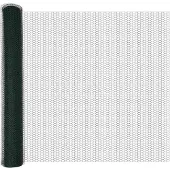 vidaXL Bodenmontierter Sechseckzaun 25 x 1,4 m PVC-beschichteter Stahl