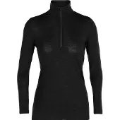Icebreaker Funktionsunterhemd 175 Everyday LS Half Zip Damen Black-L
