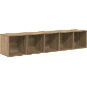 vidaXL TV-Schrank Set 2 stk. Artisan-Eiche Holzwerkstoff