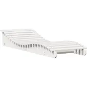 Syfax Sonnenliege Weiß 205x70x31,5 cm Massivholz Kiefer