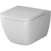 AM.PM Hänge-WC Wand Toilette Spülrandlose Toilette Wand-WC inkl.abnehmbaren WC-Sitz mit Softclose-Absenkautomatik Wand WC Spülrandlos, Weiss