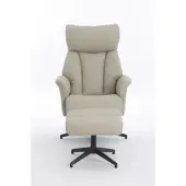 Happy Home Gepolsteter Relaxsessel mit Hocker, - Beige