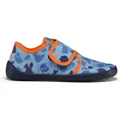 Affenzahn Barfußschuh Hausschuh Baumwolle Movy Elefant blau - Größe 31 Kinder 01398