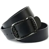 Anthoni Crown Ledergürtel , Herren, Gr. 100, schwarz, Leder, unifarben, Gürtel Ledergürtel