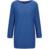 Goldner "Eleganter Baumwollpullover, Halbarm" U-Boot-Ausschnitt