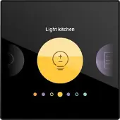 Züblin 551-18001 Digital black, vernetzbarer, personalisierbarer Bedienbildschirm, 230 55118001