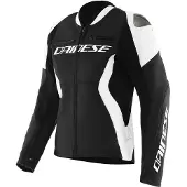 Dainese Racing 5 Lederjacke Schwarz 42 Damen Schwarz 42