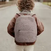 Yoursurprise Personalisierter Teddy-Rucksack - Kind - Taupe